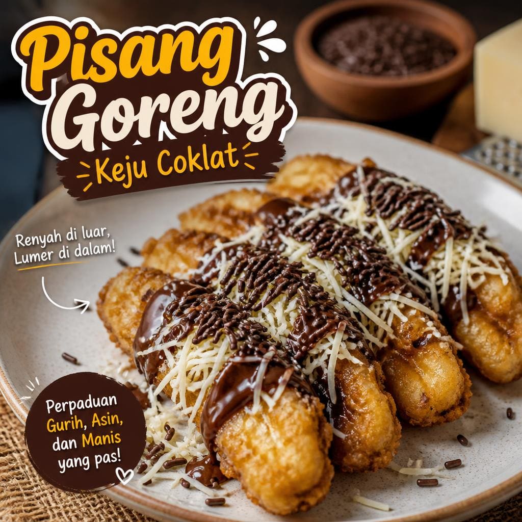 Pisang Goreng Keju Coklat di RM Bumi Aki